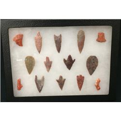 Display of Neolithic Arrowheads
