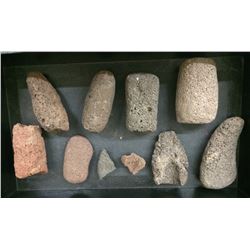 Various Stone Relics From Volcanic Rock