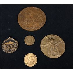 Group of 5 Collectible / Commemorative Medallions