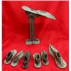 Image 1 : Group of Cobblers Iron Shoe Forms With Stand