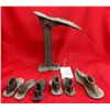 Image 2 : Group of Cobblers Iron Shoe Forms With Stand