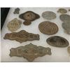 Image 5 : Display of Antique Metal Nameplates, Badges, Plaques