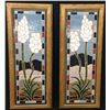 Image 1 : Pair of Framed Tile Decorative Pieces