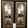 Image 2 : Pair of Framed Tile Decorative Pieces