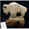 Image 7 : Hand-carved Alabaster Buffalo Statue