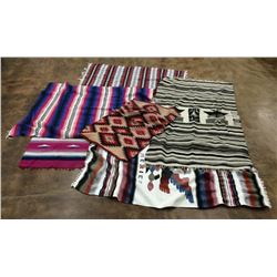 Group of Navajo and Mexican Textiles