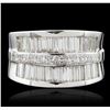 Image 1 : 18KT White Gold 2.37ctw Diamond Ring
