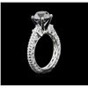Image 3 : 3.27ctw Black Diamond Ring - 14KT White Gold