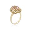 Image 3 : 14KT Yellow Gold 3.24ct Morganite and Diamond Ring