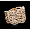 Image 2 : 14KT Rose Gold 1.40ctw Diamond Ring