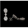 Image 2 : 2.25ctw Diamond Earrings - 18KT White Gold