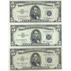 Image 1 : 1934 $5 Silver Certificate Currency Lot of 3