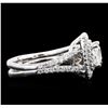 Image 3 : 14KT White Gold EGL Certified 1.94ctw Diamond Ring