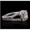 Image 2 : 14KT White Gold 1.70ctw Diamond  Ring