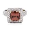 Image 1 : 14KT Two-Tone Gold 2.19ct Morganite and Diamond Ring