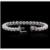 Image 3 : 14KT White Gold 3.26ctw Diamond Tennis Bracelet
