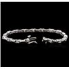Image 3 : 14KT White Gold 0.76ctw Diamond Bracelet