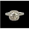 Image 1 : 1.89ctw Diamond Ring - 18KT White Gold