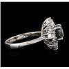 Image 3 : 14KT White Gold 2.56ctw Black Diamond Ring
