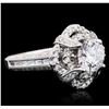 Image 2 : 18KT White Gold 2.64ctw Diamond Ring