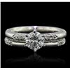 Image 1 : 14KT White Gold 1.51ctw Diamond Wedding Set
