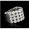Image 2 : 14KT White Gold 3.16ctw Diamond Ring