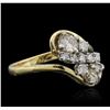 Image 2 : 14KT Yellow Gold 0.76ctw Diamond Ring