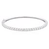 Image 1 : 14KT White Gold 2.68ctw Diamond Bangle Bracelet