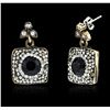 Image 2 : SILVER 15.26ctw Crystal Earrings