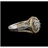 Image 2 : 1.00ctw Diamond Ring - 14KT Two-Tone Gold