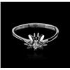 Image 1 : 14KT White Gold 0.10ct Diamond Solitaire Ring
