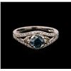 Image 1 : 1.09ctw Blue Diamond Ring - 14KT White Gold