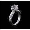 Image 3 : 14KT White Gold 1.55ctw Diamond Ring