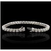 Image 2 : 14KT White Gold 4.40ctw Diamond Tennis  Bracelet