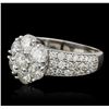 Image 2 : 14KT White Gold 2.55ctw Diamond Ring