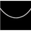 Image 2 : 18KT White Gold 3.54ctw Diamond Necklace