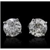 Image 1 : 14KT White Gold 1.97ctw Diamond Earrings