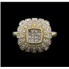 Image 1 : 14KT Yellow Gold 0.48ctw Diamond Ring