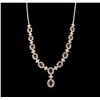 Image 3 : 14KT Yellow Gold 13.23ctw Ruby and Diamond Necklace