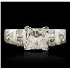 Image 1 : 14KT White Gold 1.87ctw Diamond Ring