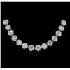 Image 1 : 18KT White Gold 21.39ctw Diamond Necklace