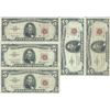 Image 1 : 1963 $5 Red Seal Bill Lot of 5