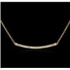 Image 2 : 14KT Yellow Gold 0.84ctw Diamond Necklace