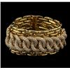 Image 1 : Ralph Lauren 21.00ctw Diamond Bracelet - 18KT Yellow Gold