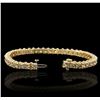 Image 3 : 14KT Yellow Gold 6.90ctw Diamond Bracelet