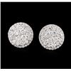 Image 1 : 14KT White Gold 1.92ctw Diamond Earrings