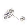 Image 2 : 14KT White Gold 1.84ctw Sapphire and Diamond Earrings