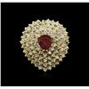 Image 1 : 18KT Yellow Gold 2.78ct Ruby and Diamond Ring