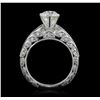 Image 3 : 18KT White Gold 2.06ctw Diamond Ring