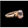 Image 2 : 14KT Rose Gold 3.94ct Morganite Ring